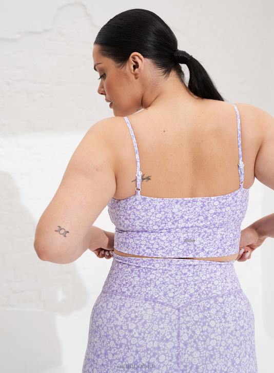 odzież JF4L186 kobiety AIM'N Biustonosz z paskiem w kształcie litery V fleur lavande