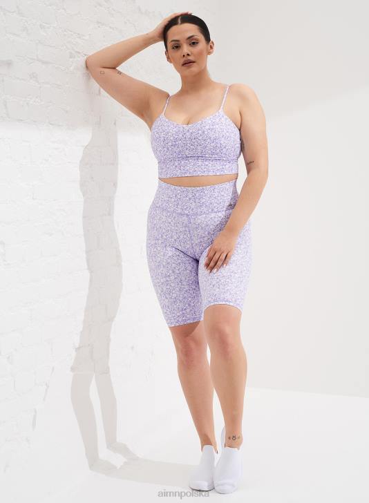 odzież JF4L186 kobiety AIM'N Biustonosz z paskiem w kształcie litery V fleur lavande