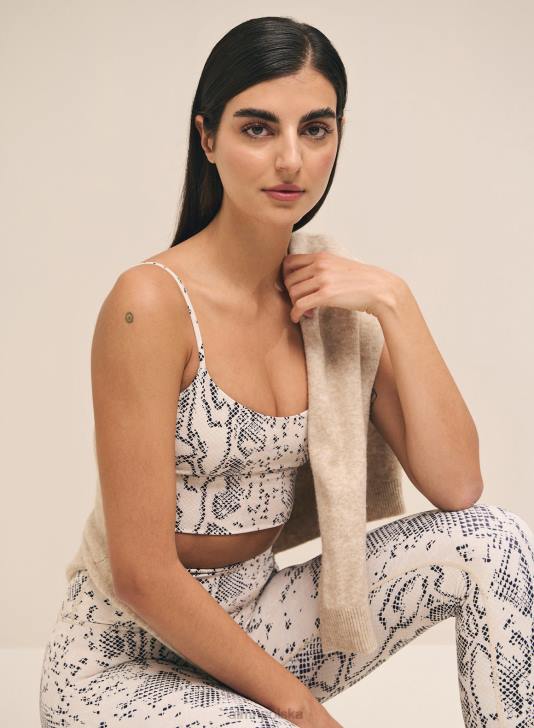 odzież JF4L188 kobiety AIM'N Biustonosz typu viper z paskiem w kolorze owsa