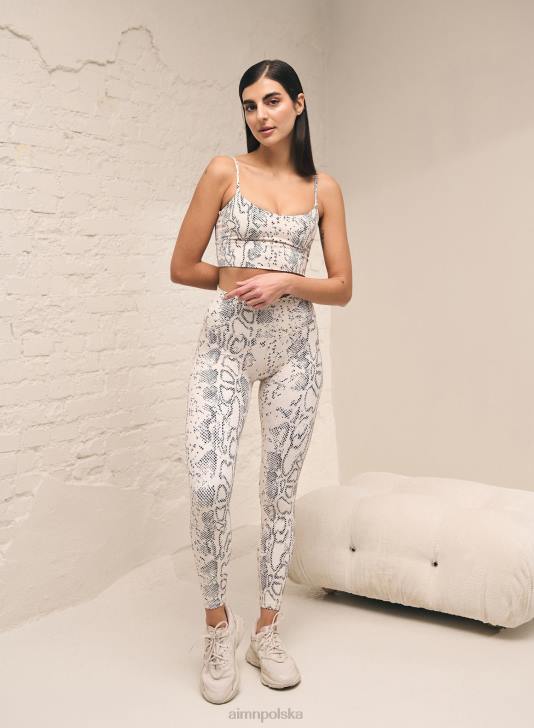 odzież JF4L188 kobiety AIM'N Biustonosz typu viper z paskiem w kolorze owsa