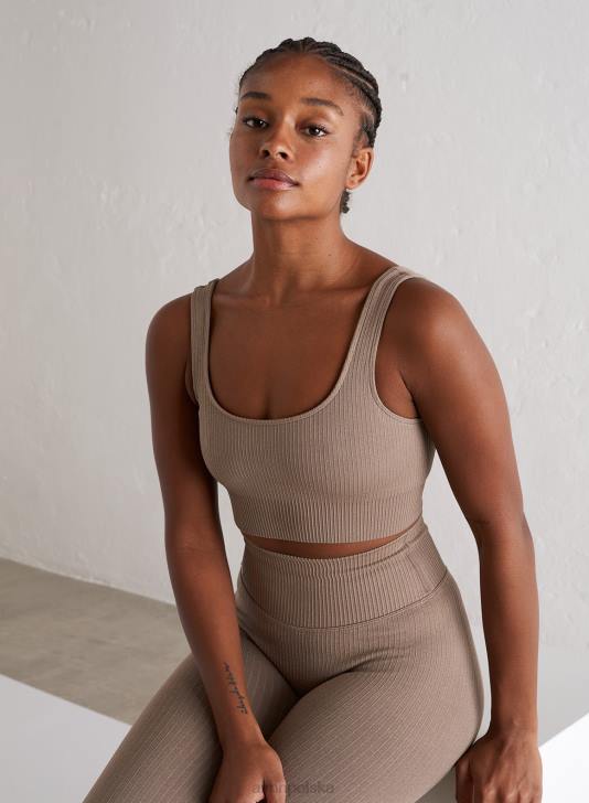 odzież JF4L194 kobiety AIM'N Bezszwowy biustonosz w kolorze espresso