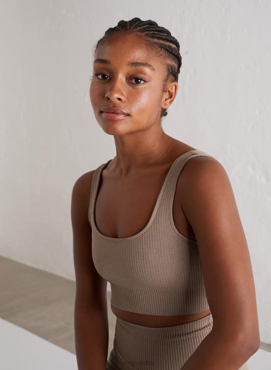 odzież JF4L194 kobiety AIM'N Bezszwowy biustonosz w kolorze espresso