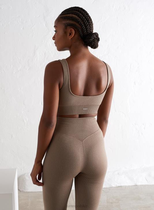 odzież JF4L194 kobiety AIM'N Bezszwowy biustonosz w kolorze espresso