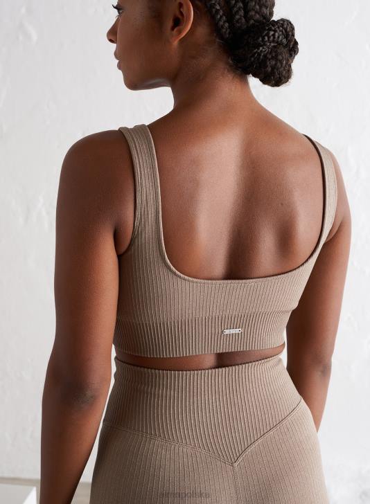 odzież JF4L194 kobiety AIM'N Bezszwowy biustonosz w kolorze espresso