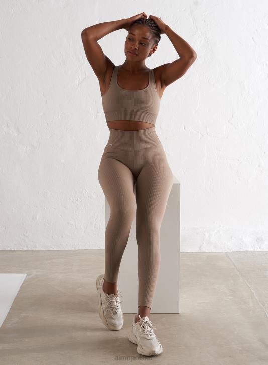 odzież JF4L194 kobiety AIM'N Bezszwowy biustonosz w kolorze espresso