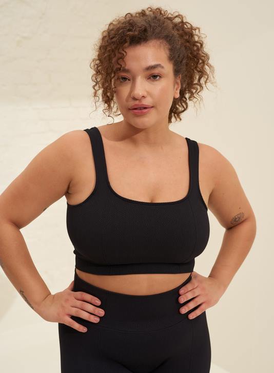 odzież JF4L195 kobiety AIM'N Czarny luksusowy biustonosz bezszwowy