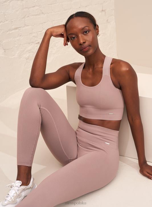 odzież JF4L225 kobiety AIM'N Luksusowy, bezszwowy biustonosz typu tank w kolorze zakurzonego fioletu, zapewniający wysokie wsparcie