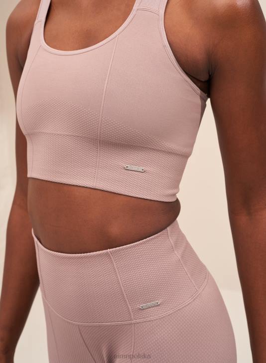 odzież JF4L225 kobiety AIM'N Luksusowy, bezszwowy biustonosz typu tank w kolorze zakurzonego fioletu, zapewniający wysokie wsparcie