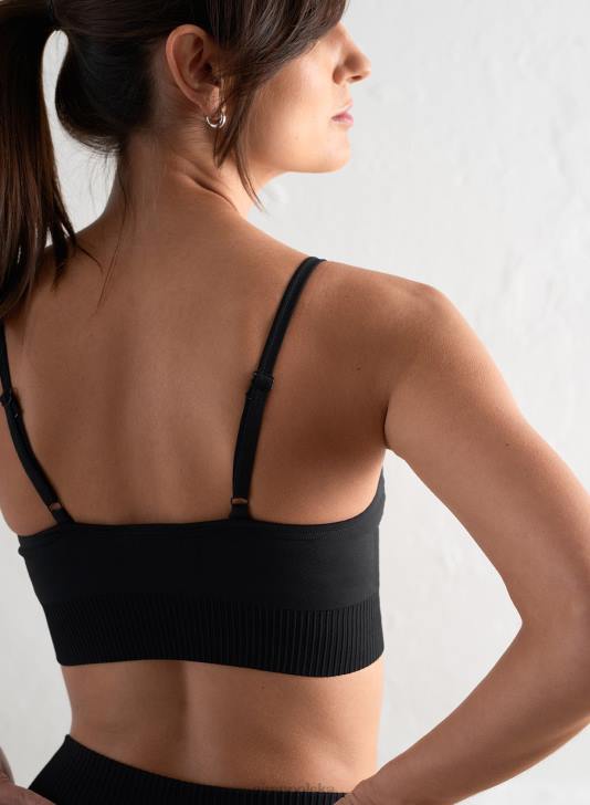 odzież JF4L235 kobiety AIM'N Biustonosz z czarnymi krawędziami i bezszwowymi ramiączkami