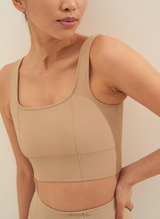 odzież JF4L240 kobiety AIM'N solidny beżowy luksusowy biustonosz bezszwowy