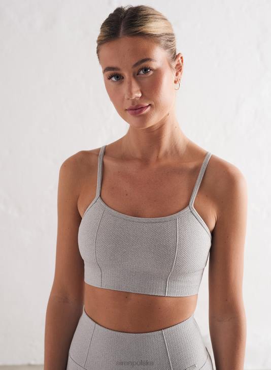 odzież JF4L247 kobiety AIM'N Jasnoszary, melanżowy, luksusowy biustonosz z bezszwowymi paskami