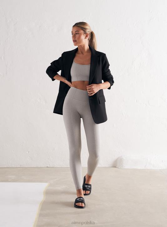 odzież JF4L247 kobiety AIM'N Jasnoszary, melanżowy, luksusowy biustonosz z bezszwowymi paskami