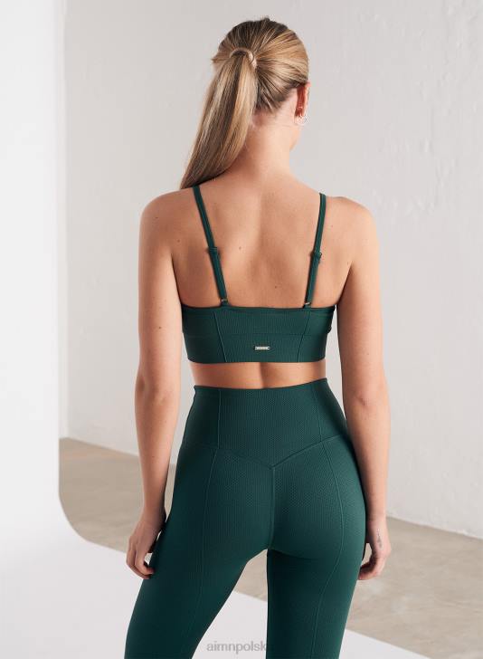 odzież JF4L256 kobiety AIM'N Luksusowy biustonosz bez szwu z paskiem w kolorze sosnowej zieleni
