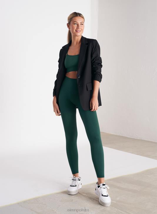 odzież JF4L256 kobiety AIM'N Luksusowy biustonosz bez szwu z paskiem w kolorze sosnowej zieleni