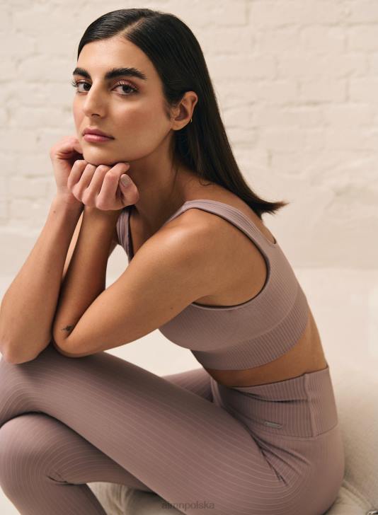 odzież JF4L265 kobiety AIM'N Bezszwowy biustonosz typu tank w kolorze brudnego fioletu