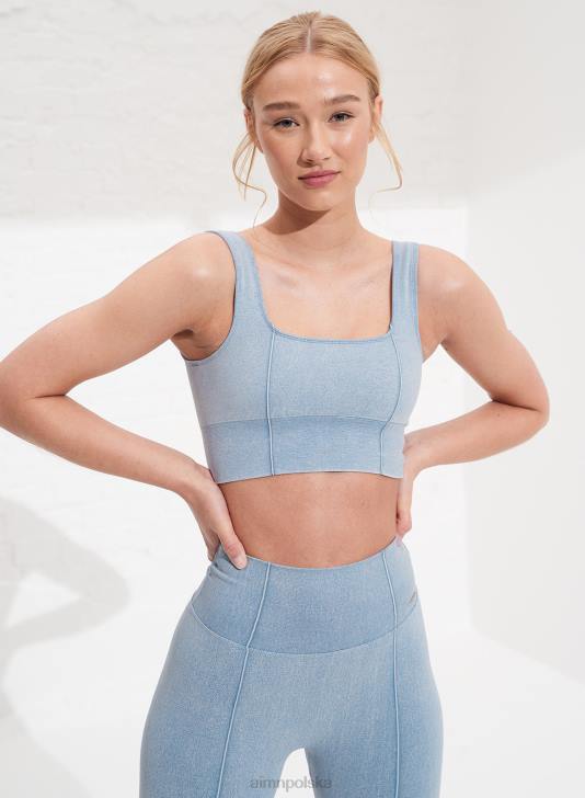 odzież JF4L278 kobiety AIM'N Biustonosz bezszwowy ze spranego jasnego dżinsu