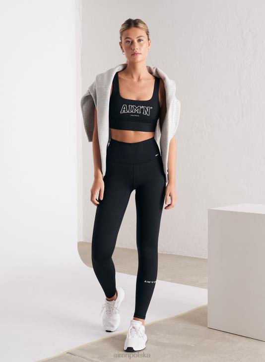 odzież JF4L282 kobiety AIM'N czarny biustonosz uniwersytecki