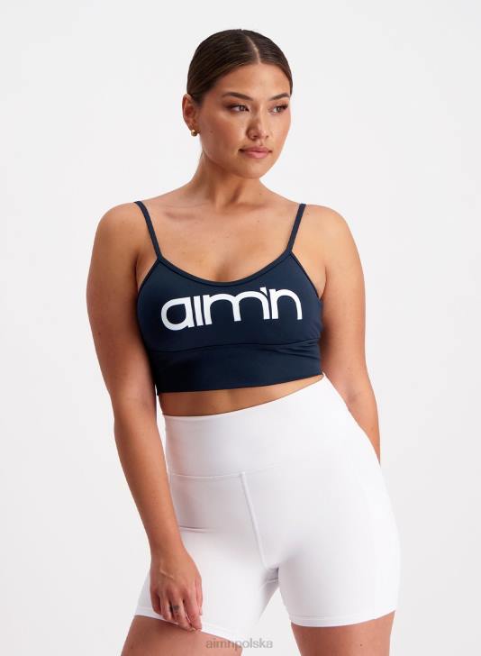 odzież JF4L286 kobiety AIM'N Granatowy biustonosz z logo