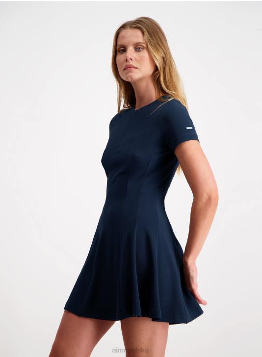 odzież JF4L589 kobiety AIM'N granatowa, luksusowa sukienka do tenisa