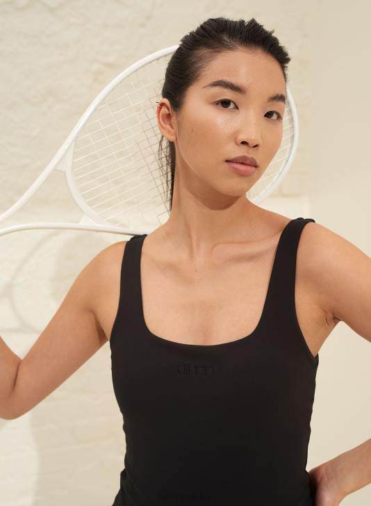 odzież JF4L623 kobiety AIM'N czarna miękka sukienka all-sportowa