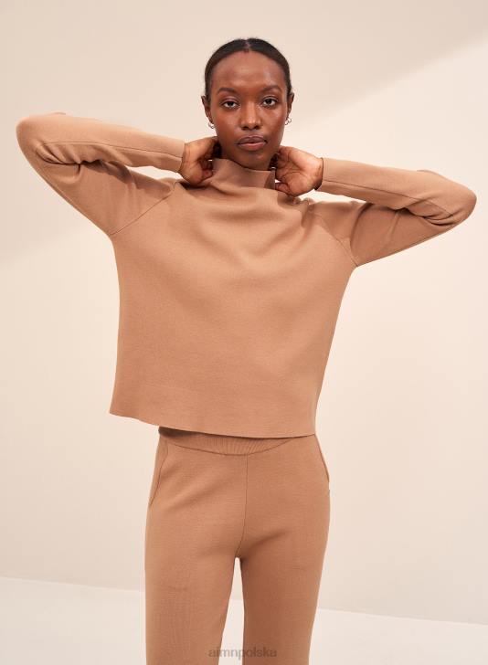 odzież JF4L428 kobiety AIM'N Camelowy, idealny sweter z dzianiny