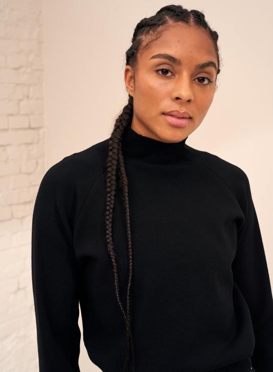 odzież JF4L435 kobiety AIM'N czarny, idealny sweterek