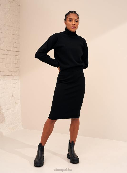 odzież JF4L435 kobiety AIM'N czarny, idealny sweterek