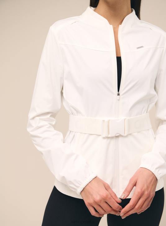 odzież JF4L719 kobiety AIM'N biała kurtka typu softshell, rozciągliwa w 4 kierunkach