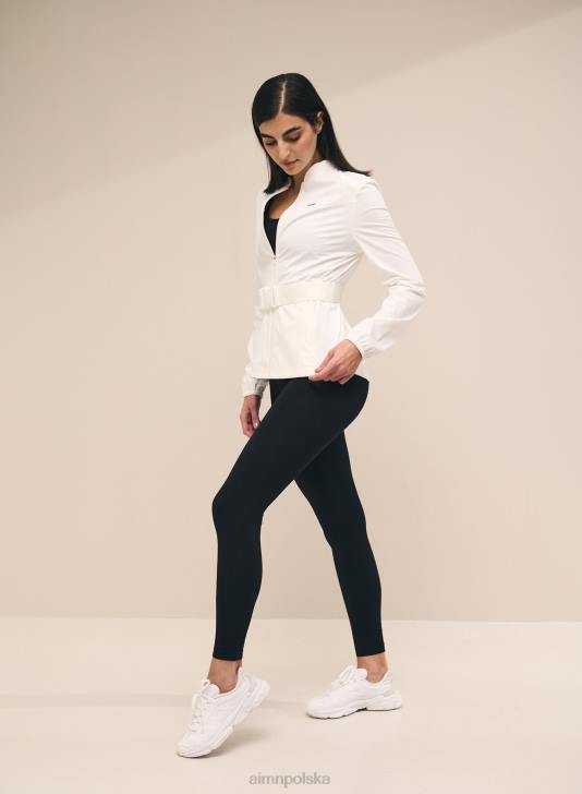 odzież JF4L719 kobiety AIM'N biała kurtka typu softshell, rozciągliwa w 4 kierunkach