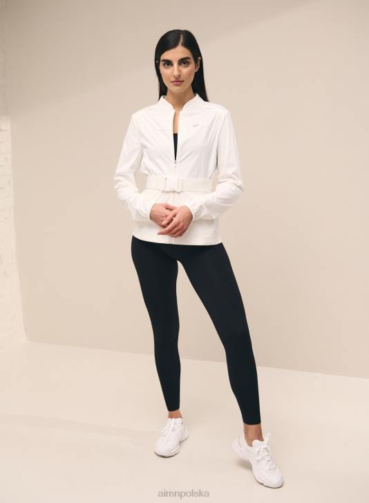odzież JF4L719 kobiety AIM'N biała kurtka typu softshell, rozciągliwa w 4 kierunkach