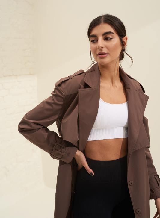 odzież JF4L722 kobiety AIM'N Trencz macchiato z recyklingu