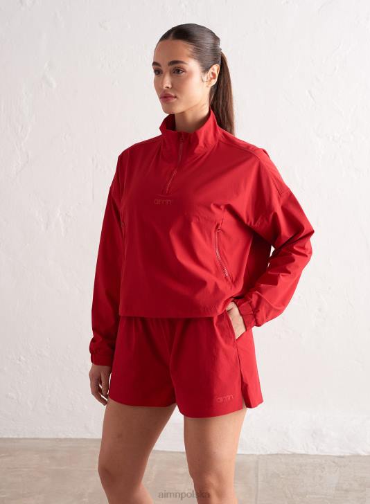 odzież JF4L729 kobiety AIM'N Kurtka wiatrówka salsa