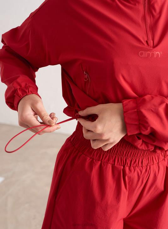 odzież JF4L729 kobiety AIM'N Kurtka wiatrówka salsa