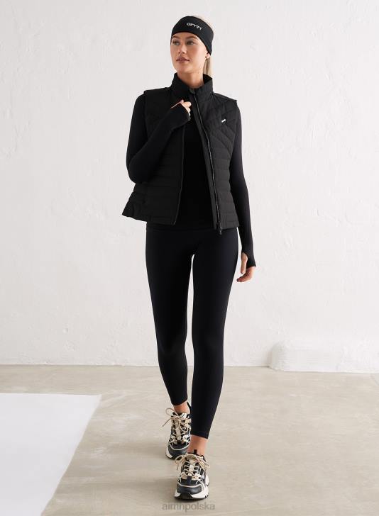 odzież JF4L732 kobiety AIM'N czarna ocieplana kamizelka