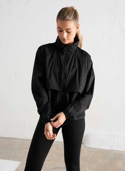 odzież JF4L733 kobiety AIM'N czarna kurtka terenowa