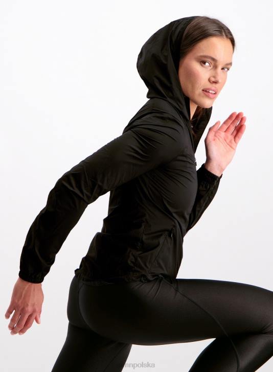 odzież JF4L737 kobiety AIM'N czarna kurtka z kapturem