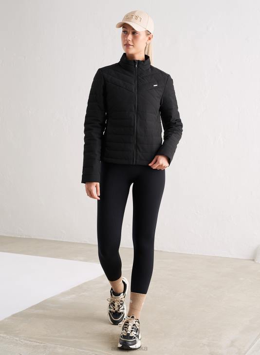 odzież JF4L743 kobiety AIM'N czarna ocieplana kurtka