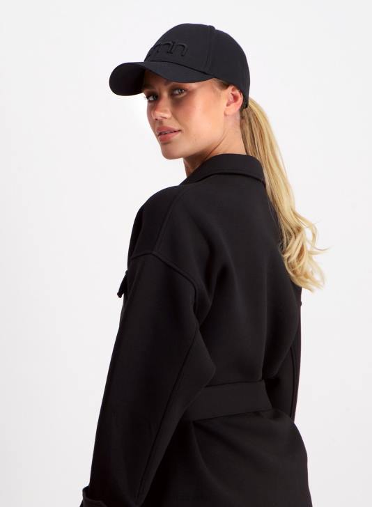 odzież JF4L747 kobiety AIM'N czarna techniczna koszulka wierzchnia